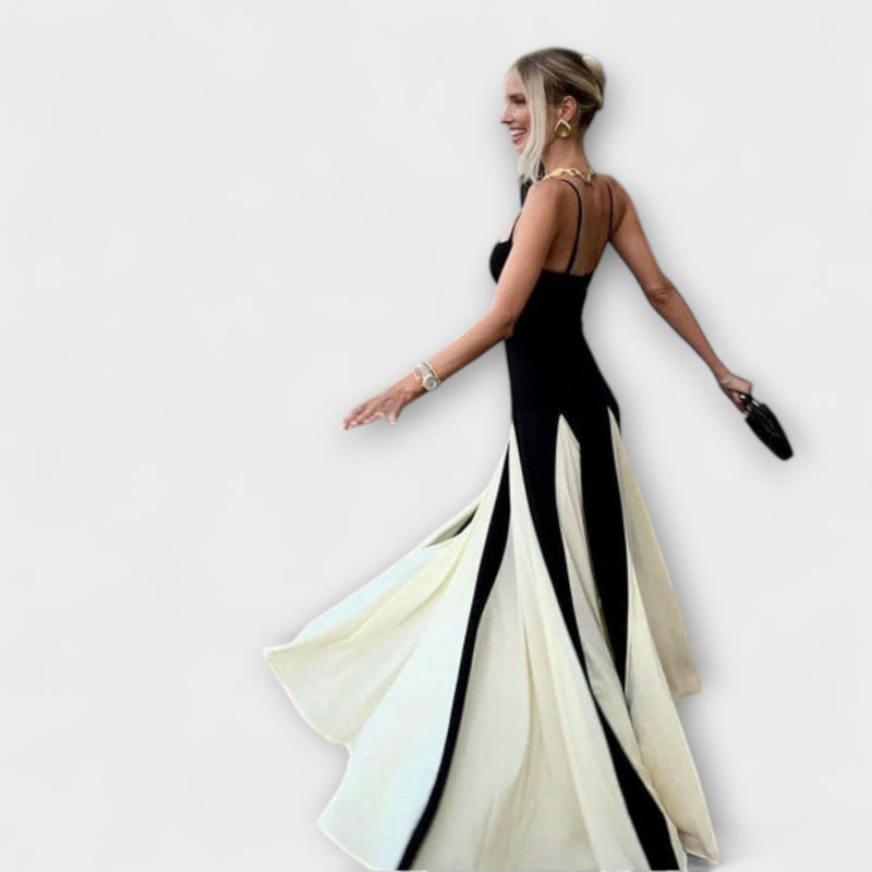 Eliana - Maxi Jurk met Paneelontwerp