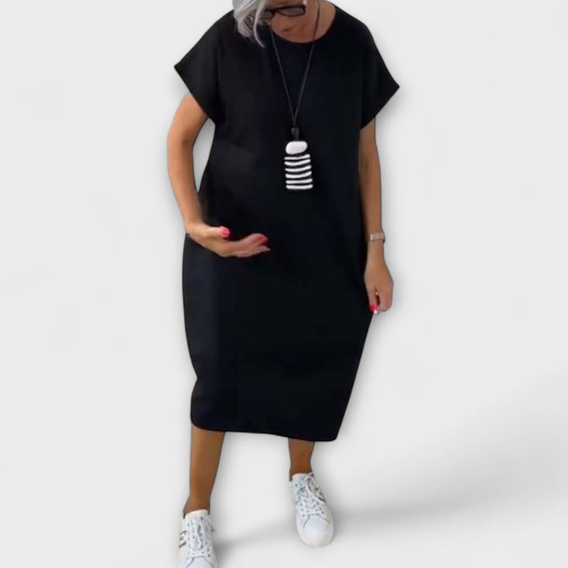 Cleo - Chic Korte Mouwen Jurk