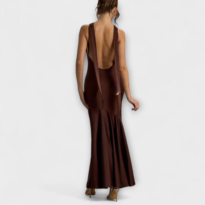 Lennon - Elegante Maxi Jurk in Satijn