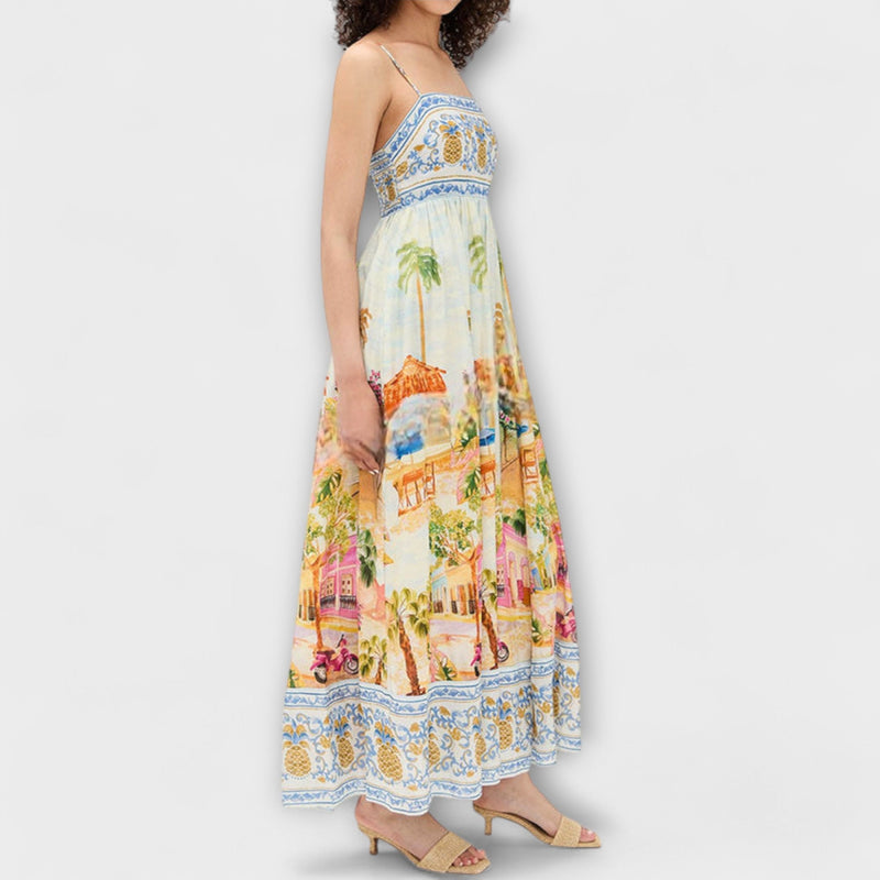 Lumen - Aracati Multicolor Maxi Jurk