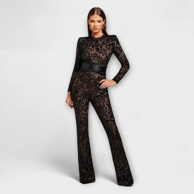 Theresia - Kanten Jumpsuit met Corset