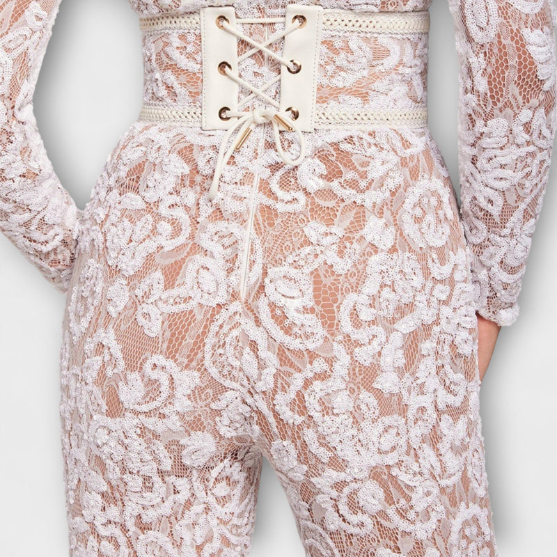 Theresia - Kanten Jumpsuit met Corset