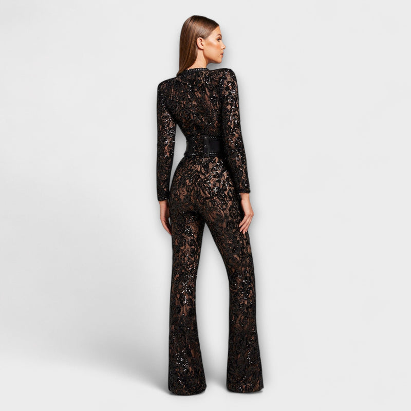 Theresia - Kanten Jumpsuit met Corset