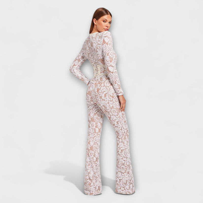 Theresia - Kanten Jumpsuit met Corset
