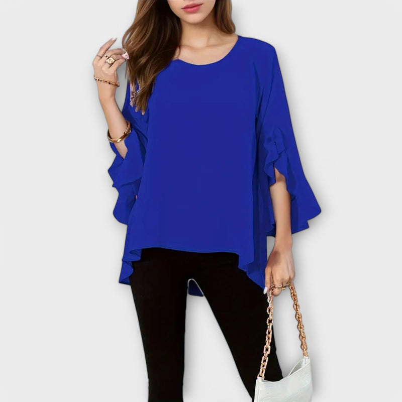 Aria - De Perfecte Lente Blouse met Ronde Halslijn