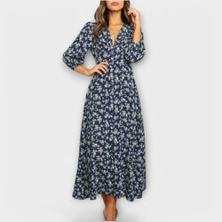 Maxi-jurk met Bloemenpatroon voor Dames