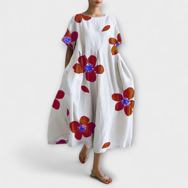 Caterina – Lichtgewicht Viscose Zomerjurk