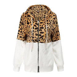 Lea - Fleece Hoodie met Luipaardontwerp