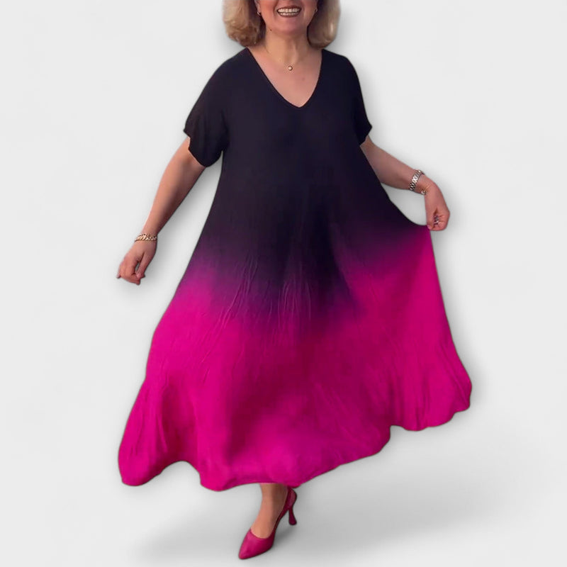 Joan - Luchtige Gradient Maxi Jurk voor de Zomer