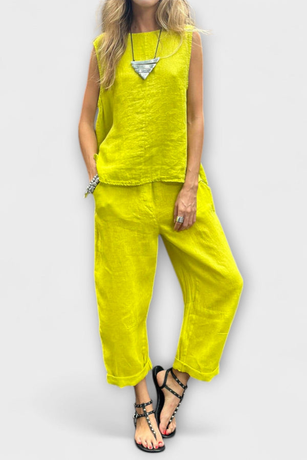 Jennifer - Ontspannen Katoen-Linnen Outfit