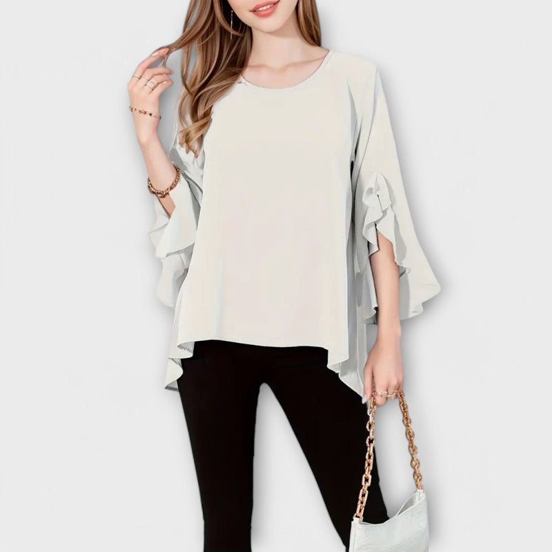 Aria - De Perfecte Lente Blouse met Ronde Halslijn