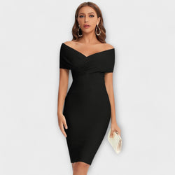 Elegante jurk met V-hals