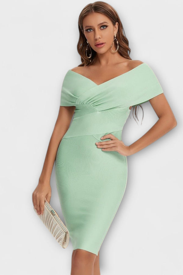 Elegante jurk met V-hals