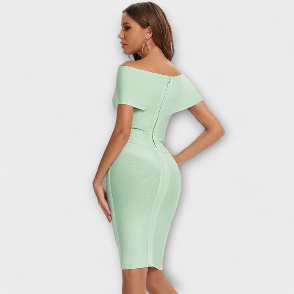 Elegante jurk met V-hals