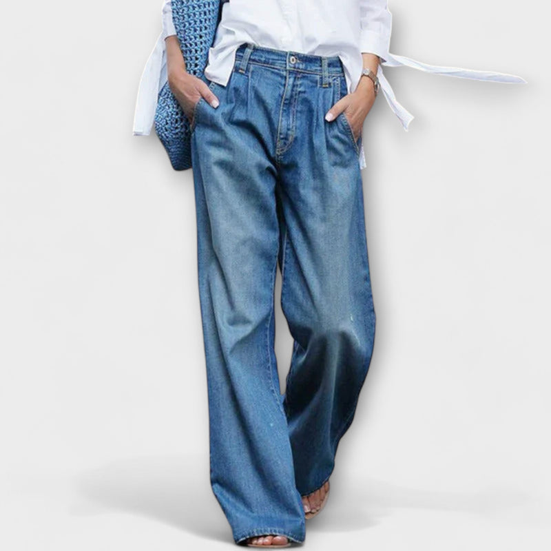 Ava - Hoge Kwaliteit Jeans met Wijde Pijpen