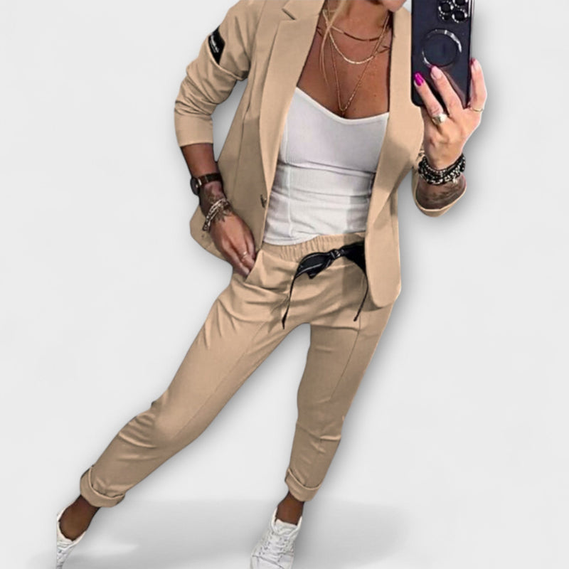Malou - Gecoördineerde Set van Top, Jas en Broek