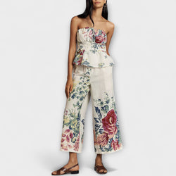 Indigo - Zomer Bloemenpatroon Set
