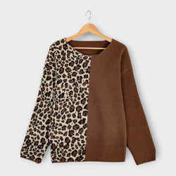 Marina - Casual Sweater met Luipaardontwerp