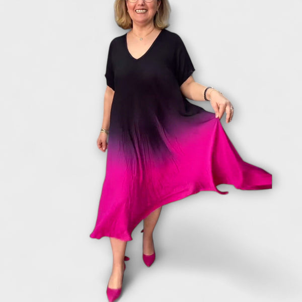 Joan - Luchtige Gradient Maxi Jurk voor de Zomer