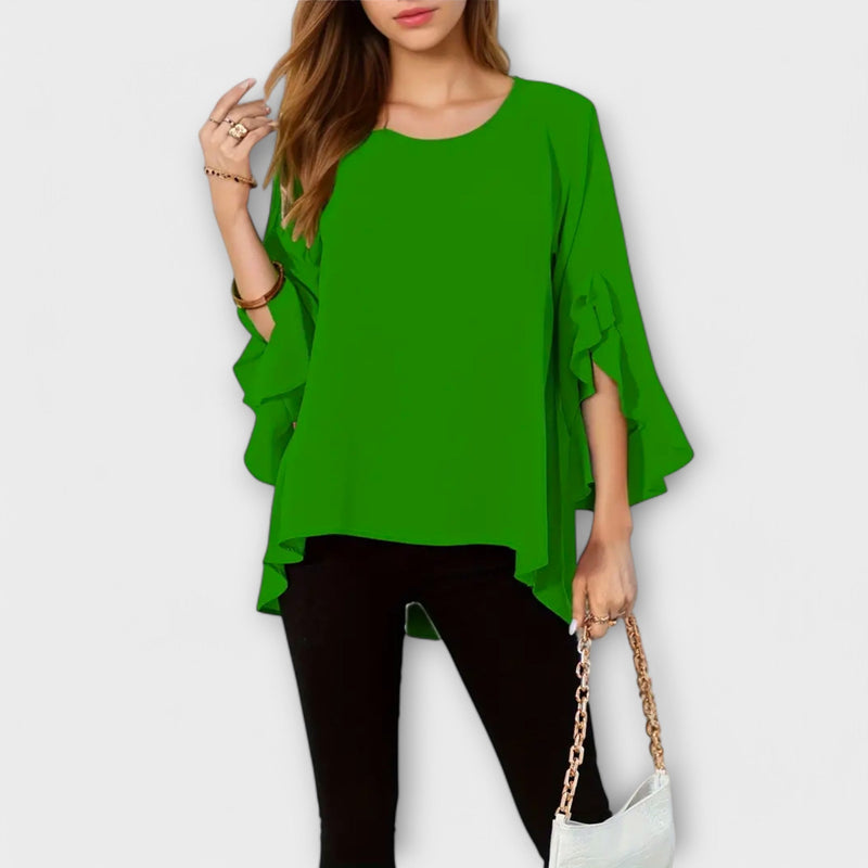 Aria - De Perfecte Lente Blouse met Ronde Halslijn