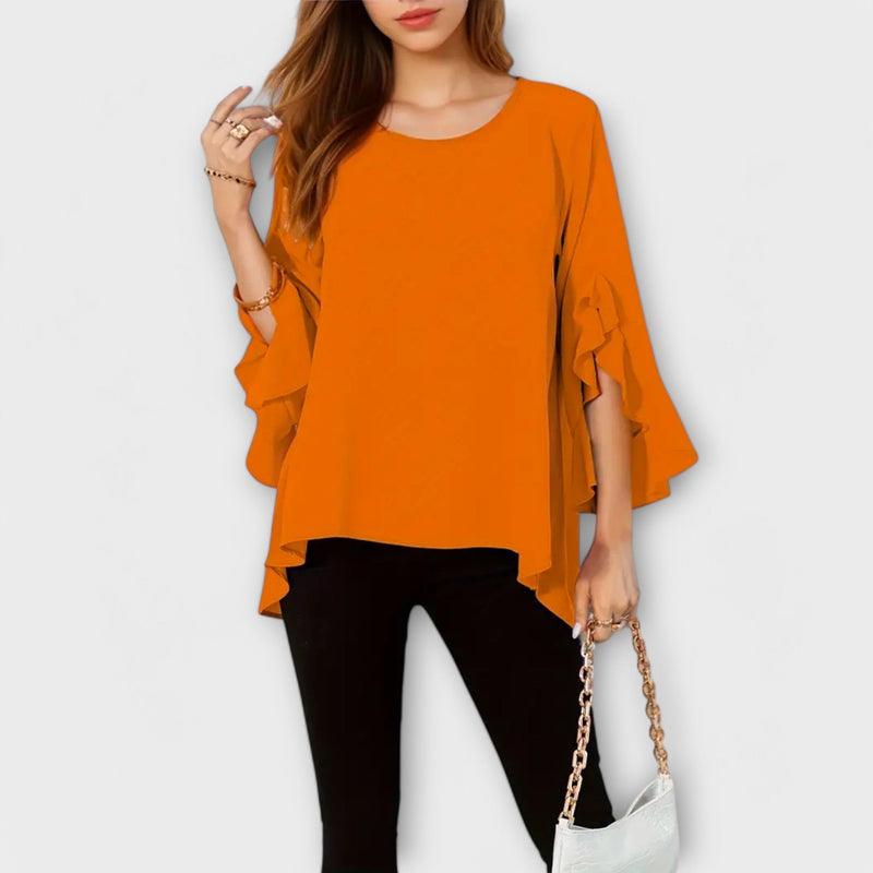 Aria - De Perfecte Lente Blouse met Ronde Halslijn