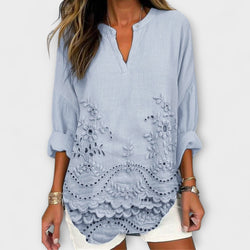 Aileen - Zeezijde Bloemenblouse