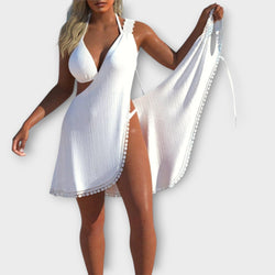 Emery - Stijlvolle Witte Strandjurk