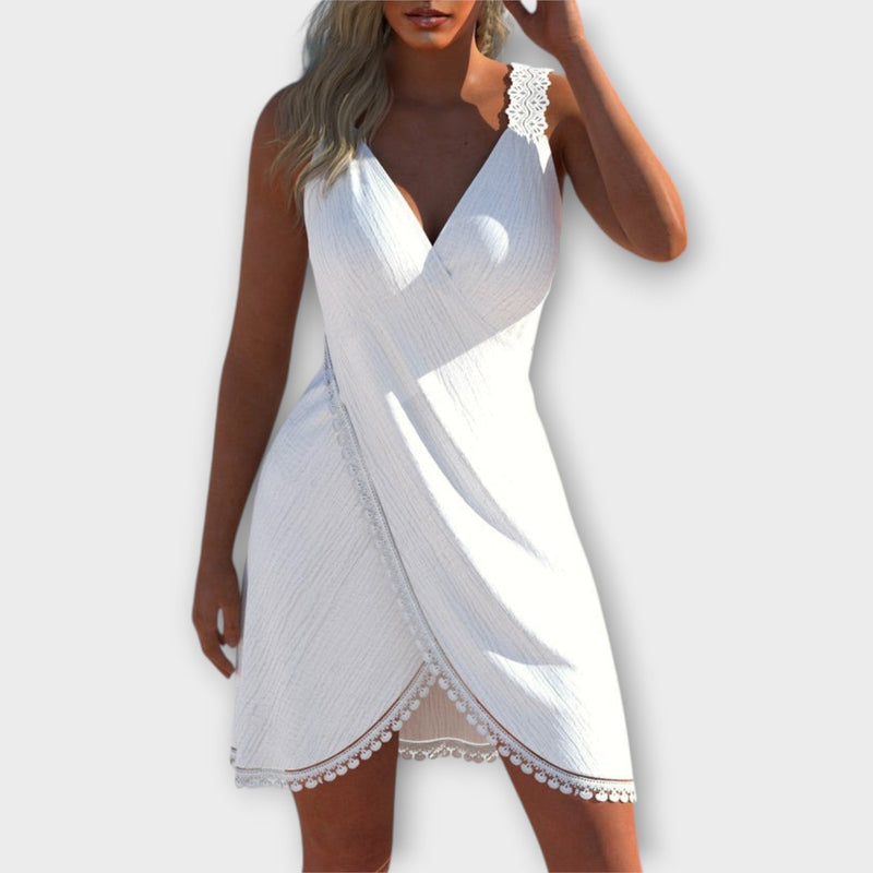 Emery - Stijlvolle Witte Strandjurk