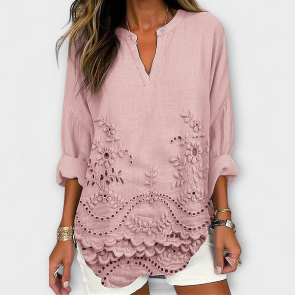 Aileen - Zeezijde Bloemenblouse