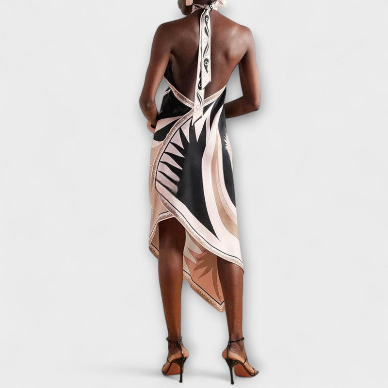 Ivy - Unieke Satijnen Strap Dress
