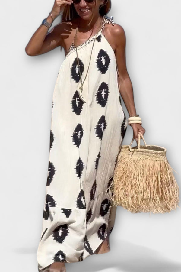 Isla - Sunbeam Vibes One-Shoulder Maxi Jurk
