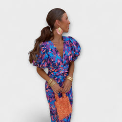 Emanuela - Vibrant Midi Jurk