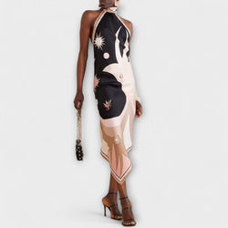 Ivy - Unieke Satijnen Strap Dress