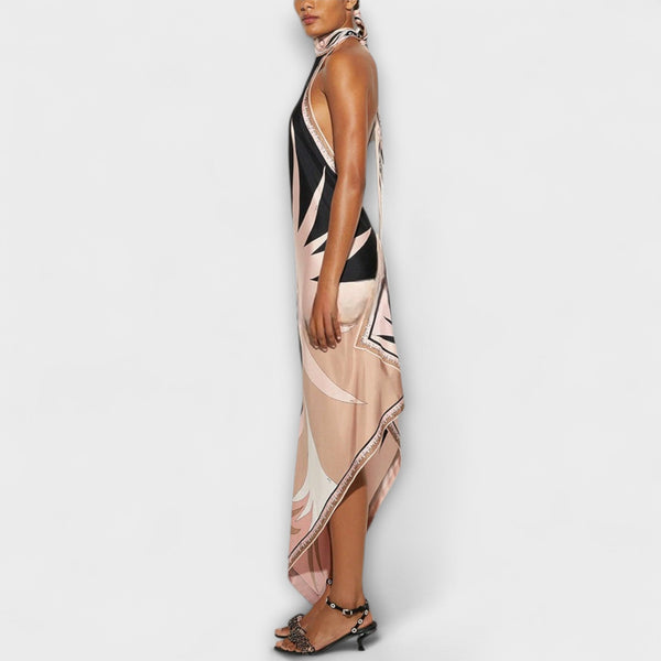 Ivy - Unieke Satijnen Strap Dress
