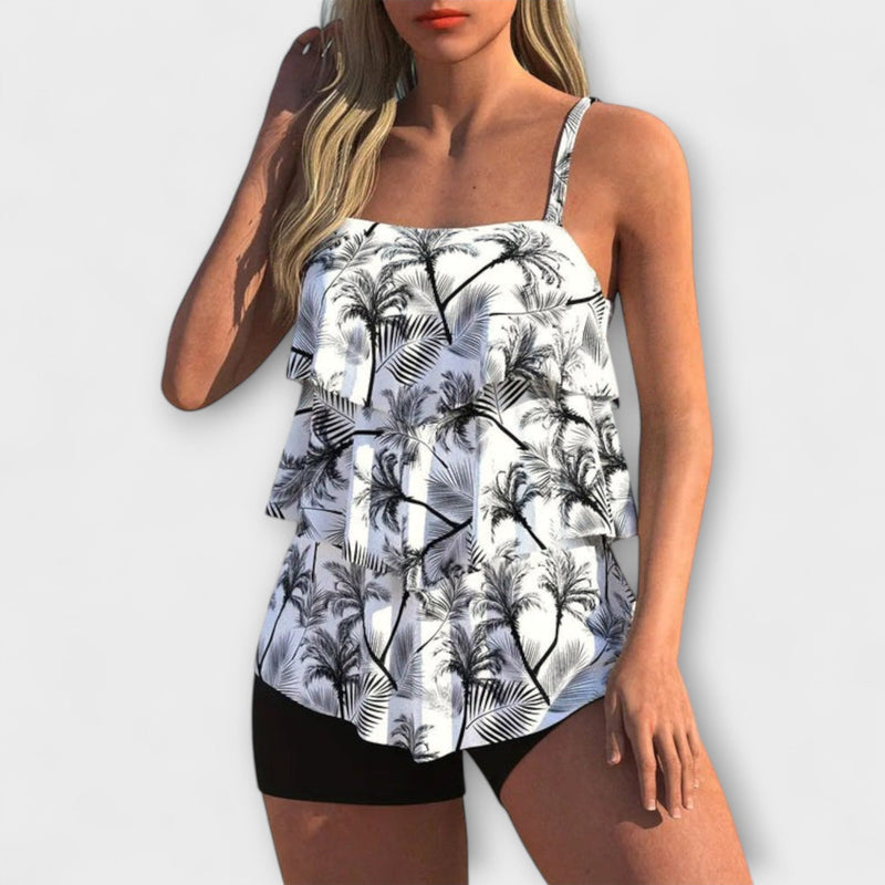 Mia - Elegante Tankini met Schouderbandjes