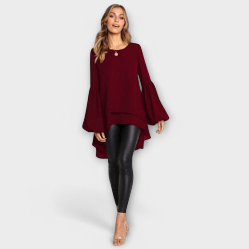 Aria - De Perfecte Lente Blouse met Ronde Halslijn