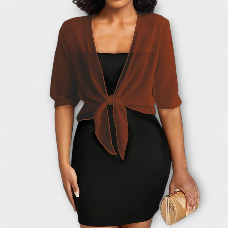 Olivia - Blouse met Open Voorzijde