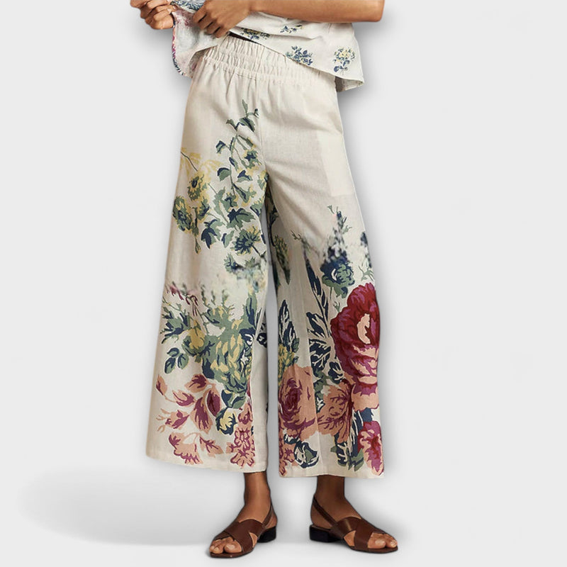 Indigo - Zomer Bloemenpatroon Set