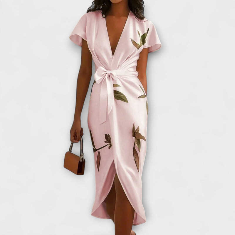 Satin Wrap Jurk