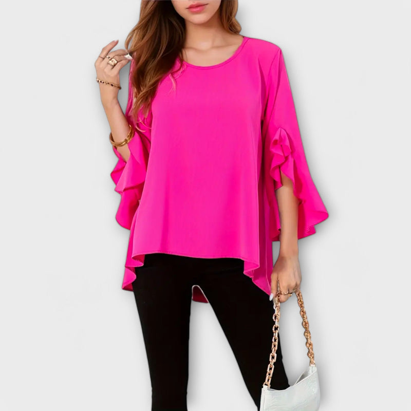 Aria - De Perfecte Lente Blouse met Ronde Halslijn