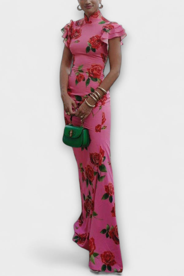 Luna - Maxi-jurk met Bloemenprint