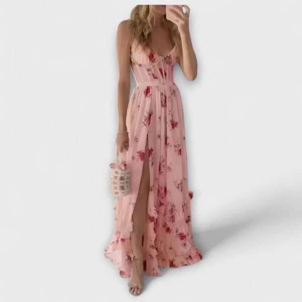 Zaria - Chique Bloemige Elegant Jurk
