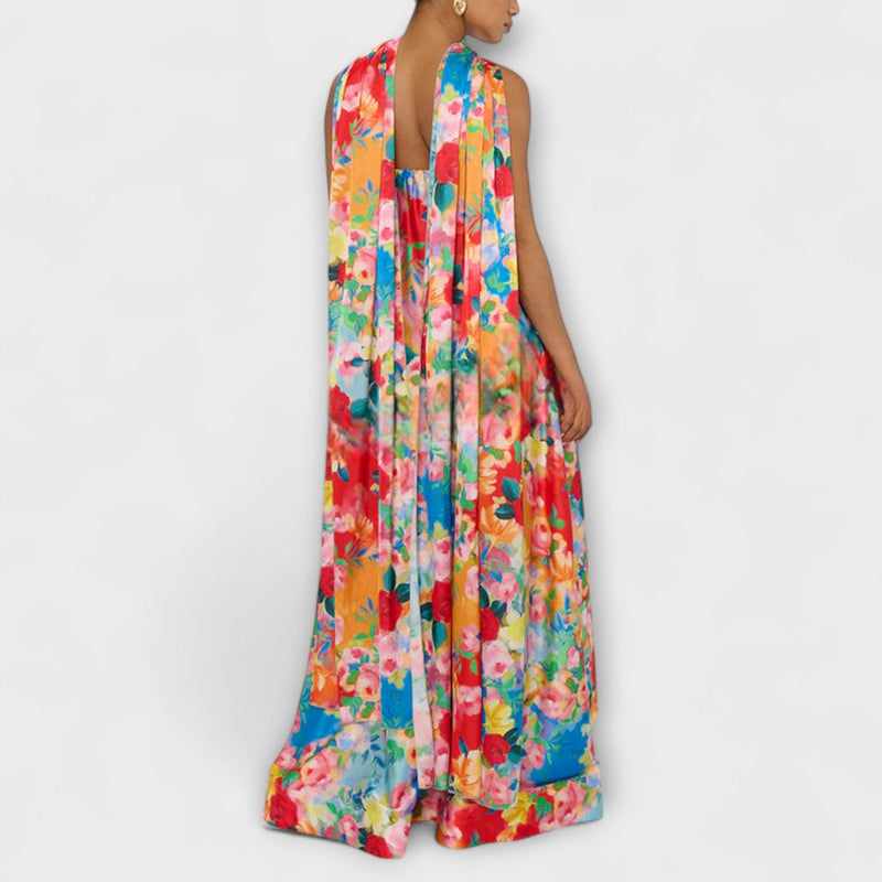Harlow - Off-Shoulder Bloemen Maxi Jurk