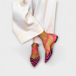 Zarella – Zebra Ballerina's in Pink Power