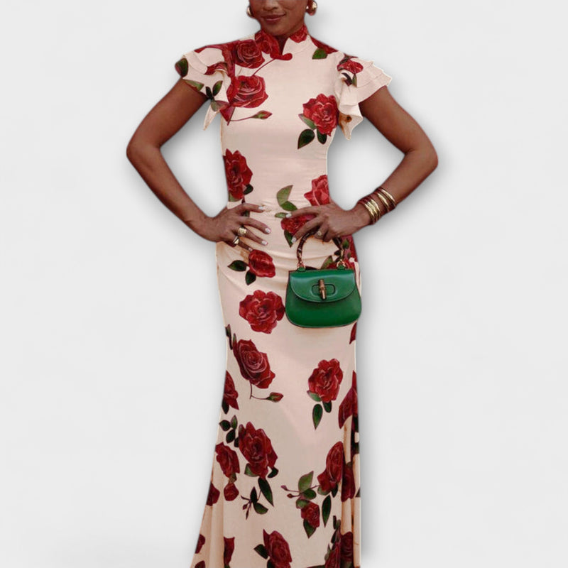 Luna - Maxi-jurk met Bloemenprint