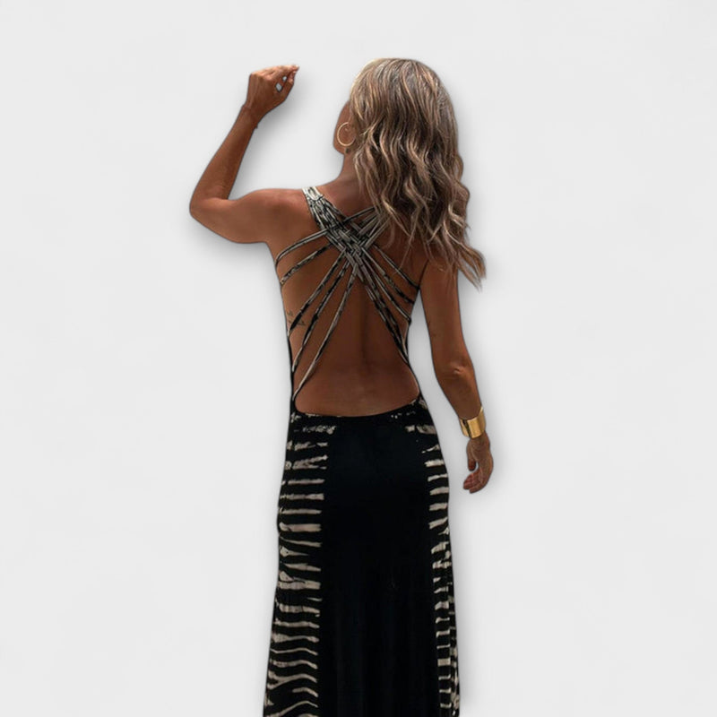 Livia - Maxi Jurk met Sterrenhemel Tie-Dye