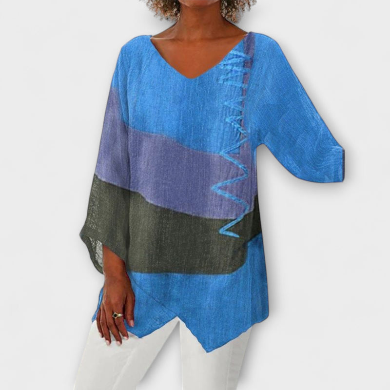 Eva – Creatieve V-Hals Tuniek