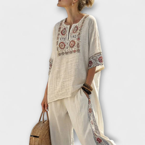 Lauren - Zomer Set met Etnische Charme