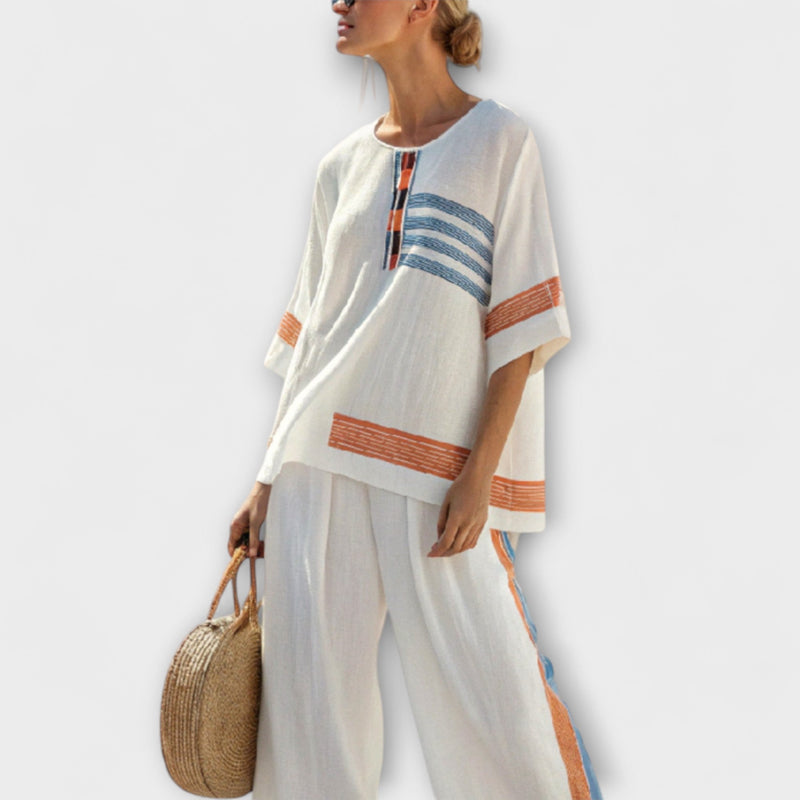 Lydia - Witte Etnische Daisy Set