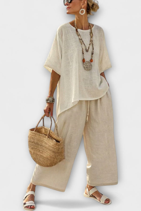 Julia - Oversized Blouse en Wijde Broek